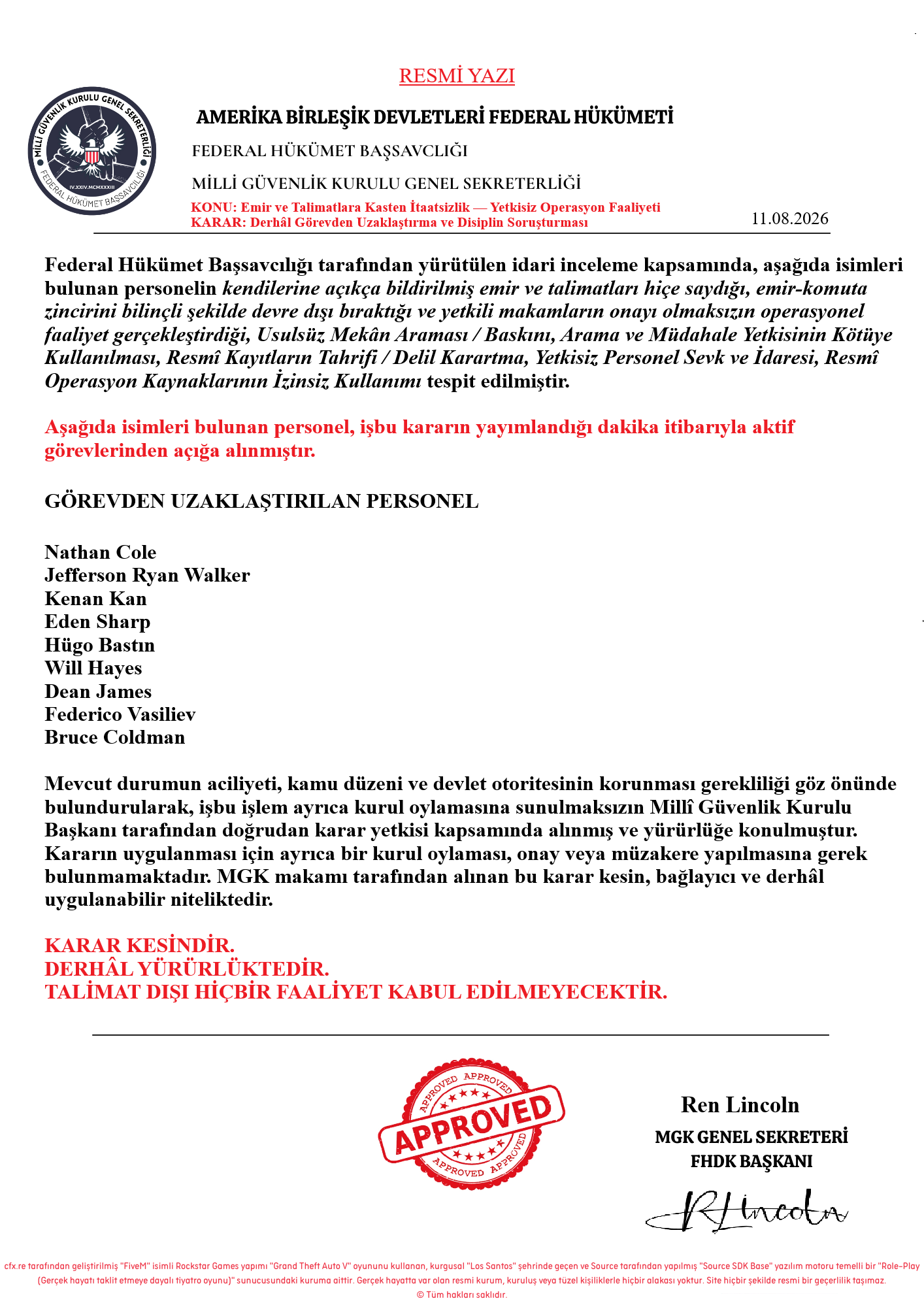 Derhâl Görevden Uzaklaştırma ve Disiplin Soruşturması